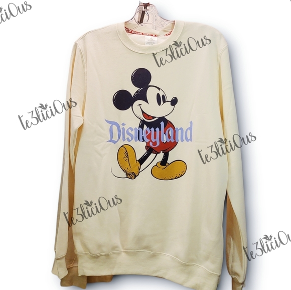Disneyland Mickey Mouse Cream Pullover 